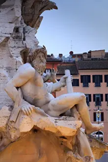 Cultures Prints: Rome, Navona square fountain