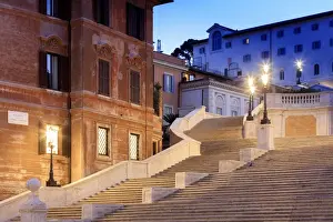 Antica Roma Prints: Rome, Spagna square and TrinitA dei Monti