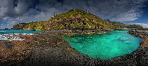 Rugged coastline at the Chord, Norfolk Island, Australia, Southern South Pacific