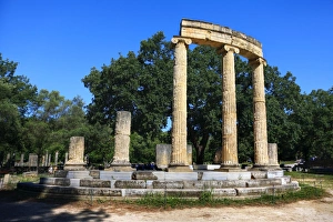 The Ruins of The Philippeion at Olympia, Greece The Ruins of The Philippeion at Olympia, Greece
