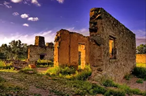 Photo Art Prints: Ruins at sunset