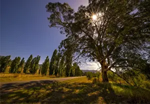 A rural scene at Ensay in the Alpine mountainous region of north east Victoria, Australia