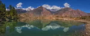 Himalayas Prints: A rural scene in Jomson, in the beautiful mountainous region of the Annapurnas, Nepal