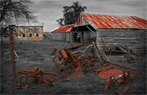Rusting farm machinery Longford, northern Tasmania
