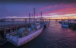 Trawler Prints: San Remo Dawn, Western port bay, Victoria, Australia