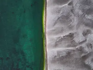 Images Dated 2nd August 2019: Sand dunes and ocean as seen from above, South Australia
