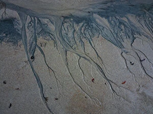 Images Dated 1st January 2023: Sand patterns at low tide, Quarantine bay, east coastline of King Island, Bass Strait, Tasmania