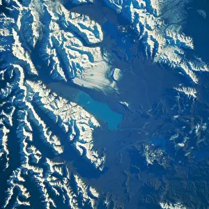 Satellite View of Lake Pukaki in New Zealand