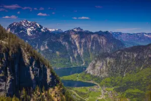 Scenic mountain views around Hallstatt, Austria