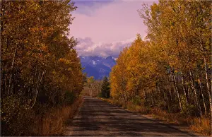 Teton Range Prints: A scenic view to the Grand Teton Mountain range from the road coming out of Gros Ventre