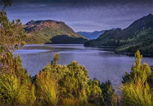 Scenic view of Lake Pedder in the south west wilderness of Tasmania, Australia