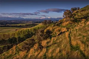 Te Anau Prints: Scenic view near Te-Anau in the late afternoon