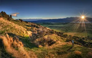 Te Anau Prints: Scenic view near Te-Anau in the late afternoon