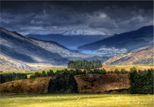 Images Dated 23rd January 2014: A scenic view towards Queenstown, South Island, New Zealand