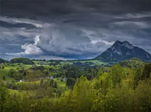 Scenic views around the alpine area of St. Gilgen, a village by the Wolfgangsee in the Austrian state of Salzburg Austria