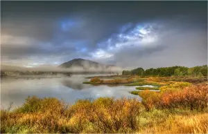 Grand Teton Prints: The scenically beautiful Grand Teton Mountain range from Oxbow bend turnout