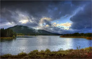 The scenically beautiful Grand Teton Mountain range from Oxbow bend turnout, Grand Teton National Park, Wyoming, USA