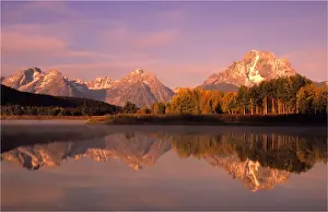 Grand Teton Prints: The scenically beautiful Grand Teton Mountain range from Oxbow bend turnout