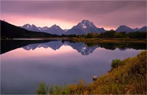 Grand Teton Prints: The scenically beautiful Grand Teton Mountain range from Oxbow bend turnout