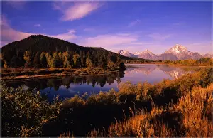 Grand Teton Prints: The scenically beautiful Grand Teton Mountain range from Oxbow bend turnout