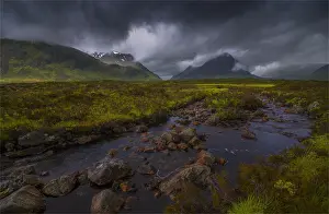 The scenically beautiful mountainous area of Etive mor in the Western highlands of Scotland