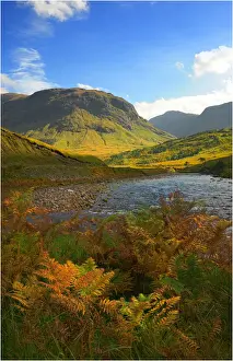 The scenically beautiful mountainous area of Etive mor in the Western highlands of Scotland