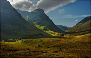 The scenically beautiful mountainous area of Etive mor in the Western highlands of Scotland