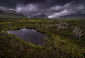 The scenically beautiful mountainous area of Etive mor in the Western highlands of Scotland