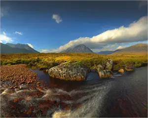 The scenically beautiful mountainous area of Etive mor in the Western highlands of Scotland