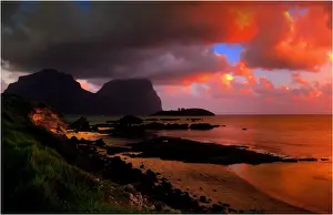 Scenically beautiful and a world heritage designated location, Lord Howe Island lies between the South Pacific ocean and the Tasman sea off the coast of New South Wales, Australia