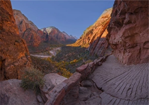 Scouts lookout Zion national Park in south western United States Scouts lookout Zion national Park in south western United States