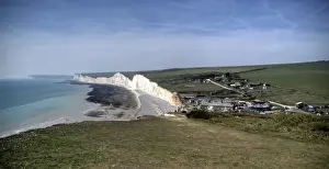 Seven Sisters white cliffs coastline