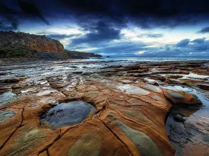 Shack bay on the Bunurong Bass Coastline, South Gippsland, Victoria, Australia