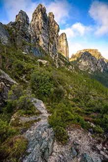 Images Dated 30th May 2016: Sharlands and Philps peaks in Franklin-Gordon Wild Rivers National Park, Tasmania