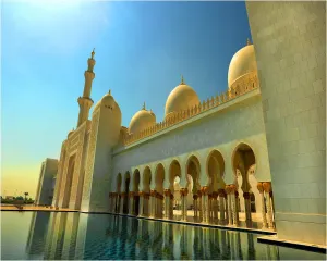 Mosque Prints: Sheikh Zayed mosque Abu Dhabi United Arab Emirates