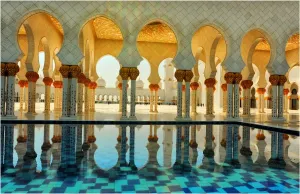 Mosque Prints: Sheikh Zayed mosque Abu Dhabi United Arab Emirates
