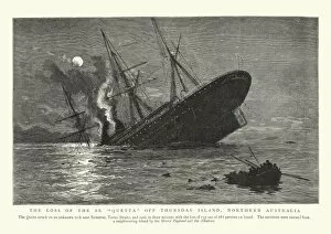 Images Dated 7th May 2016: Sinking of the RMS Quetta, 1890