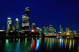 Images Dated 30th May 2014: Skyline and Yarra River, Melbourne, Australia