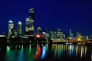 Skyline and Yarra River, Melbourne, Australia