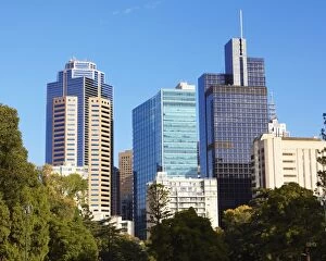 Allan Baxter Collection: Skyscrapers in Melbourne Park