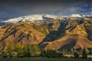 Snow on the Crown range, New Zealand south island