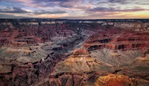 Canyon Prints: The South Rim Of Grand Canyon, Arizona, United States, North America