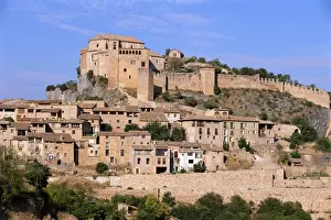 John W Banagan Prints: Spain, Aragon, Alquezar, city and fortress