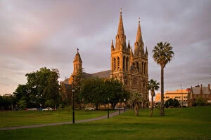 Images Dated 4th December 2016: St Peters Cathedral, Adelaide at Dusk