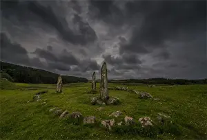 Standing stones at Glengorm