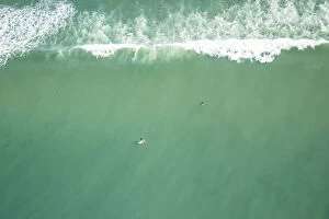 Ocean Wave Aerials Collection: Standup Paddleboarder