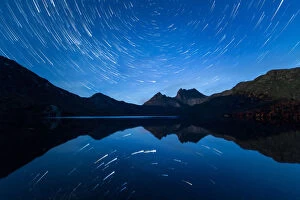 Images Dated 12th April 2019: Star Trails over Cradle Mountain, Tasmania
