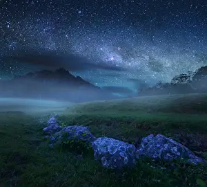 AtomicZen The Beauty Of Nature Prints: Starry night at Mt. John, located near Cradle Mountain-Lake St Clair, Tasmania, Australia