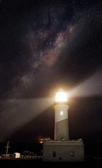 Kathryn Diehm Collection: stars above lighthouse
