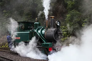 Steam Train, West Coast Wilderness Railway, Tasmania, Australia Steam Train, West Coast Wilderness Railway, Tasmania, Australia